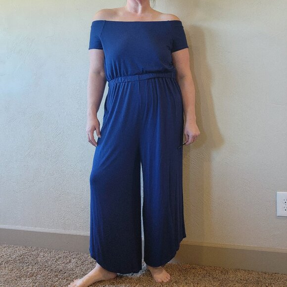 LOFT Beach Strapless Jumpsuit - Picture 1 of 7